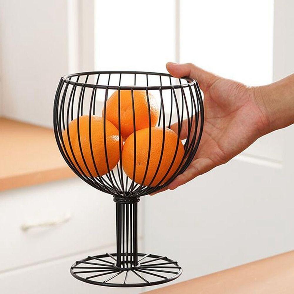Hollow Goblet Shape Fruit Basket Space Saving Fruit Display Stand Snack Storage Tray  Dessert