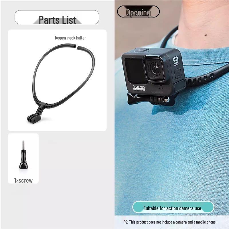 

Neck-Mounted Sports Camera for First-Person Live Streaming and Hands-Free Recording Standard