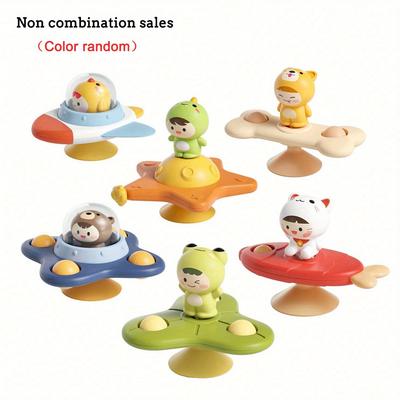 Giocattoli per Bambini Spinner con Ventosa per Bambini Piccoli Spinner Montessori Giocattoli Sensoriali, Giocattoli Montessori per Sviluppo Motricità Fine per Neonati Giocattolo Regalo