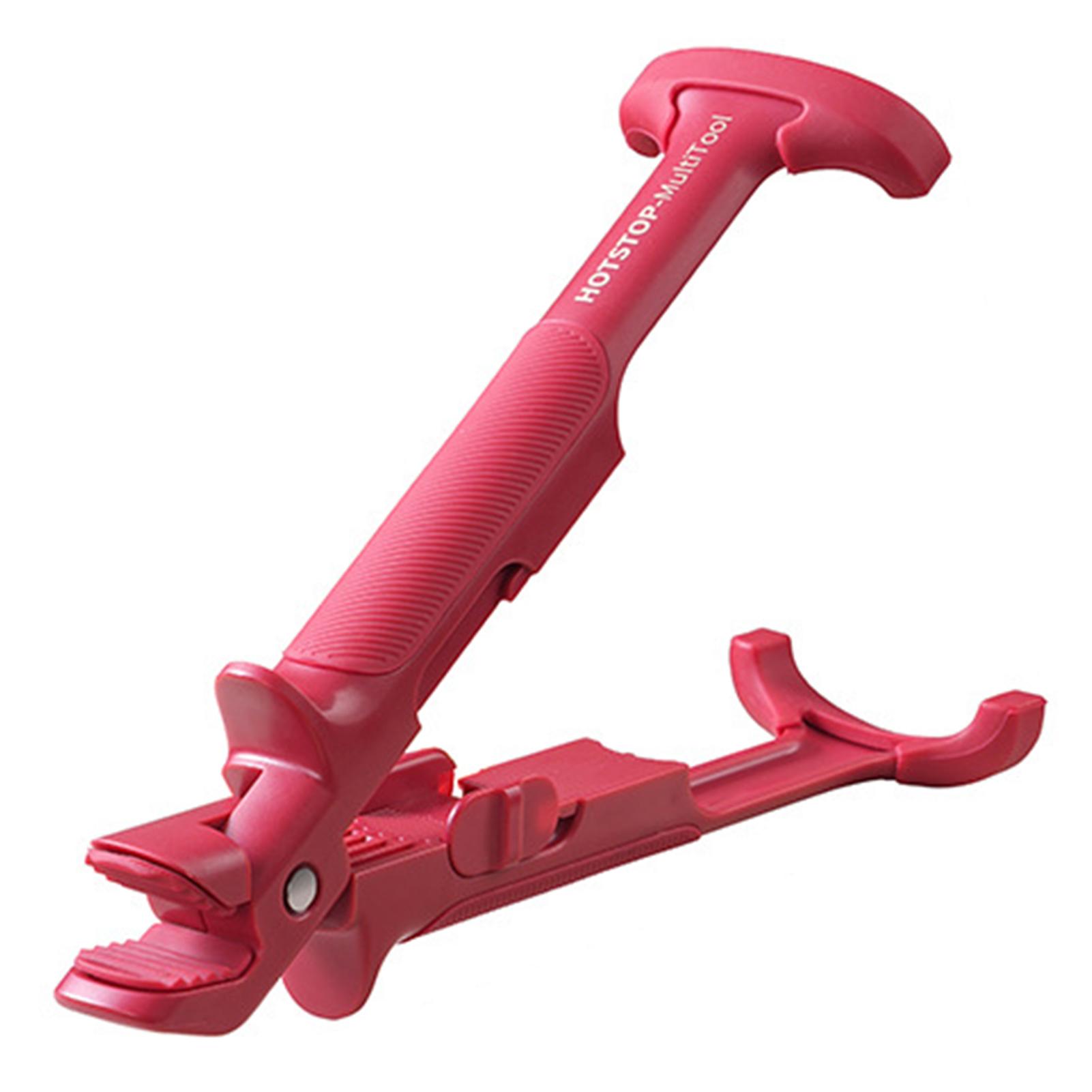 

Зажим для миски против ожогов Силиконовый Термостойкий Длинная ручка Держатель для тарелок Зажим против ожогов Подъемник Кухонные аксессуары Гаджет красный