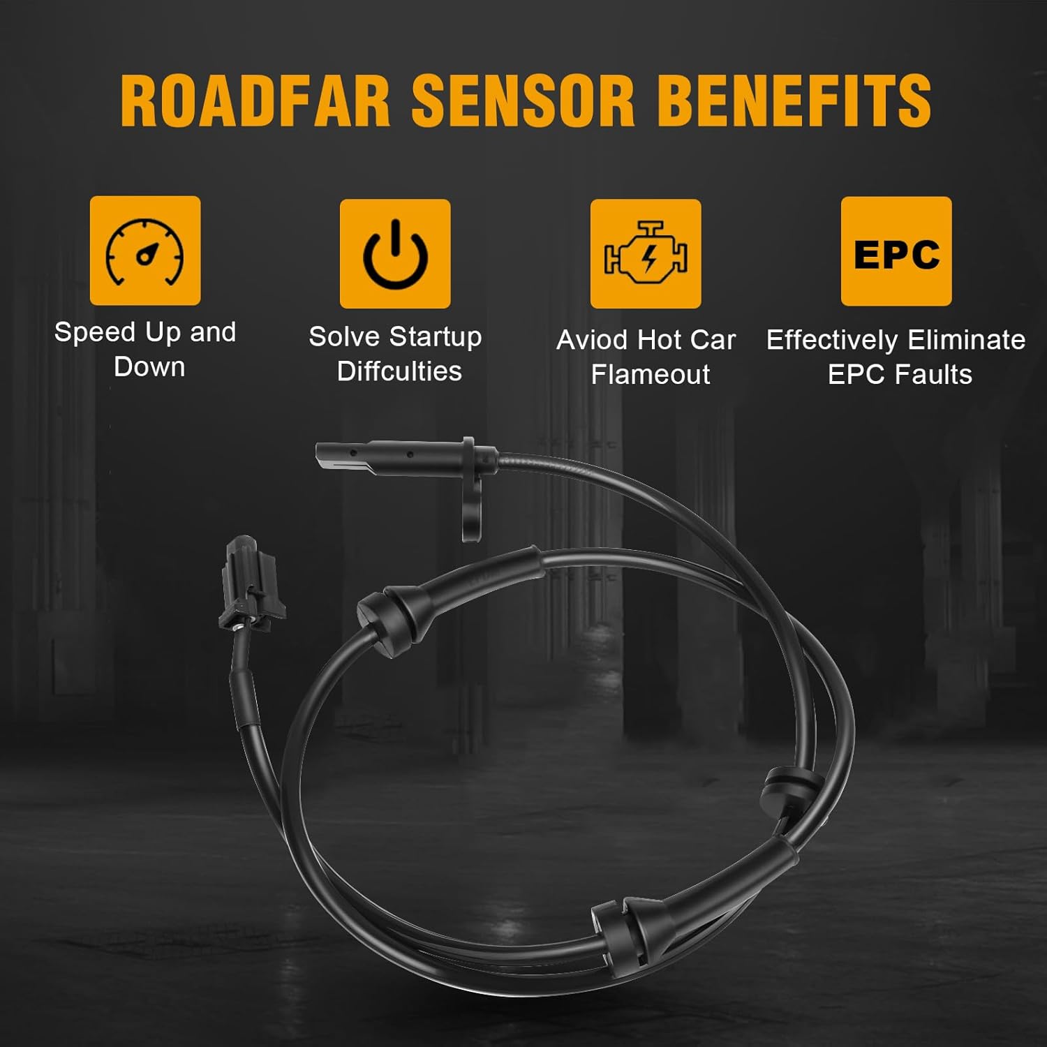 

ROADFAR 1PCS Left Front ABS Wheel Speed Sensor ABS Sensor Fit for 2007 2008 2009 2010 2011 2012 for Nissan Sentra