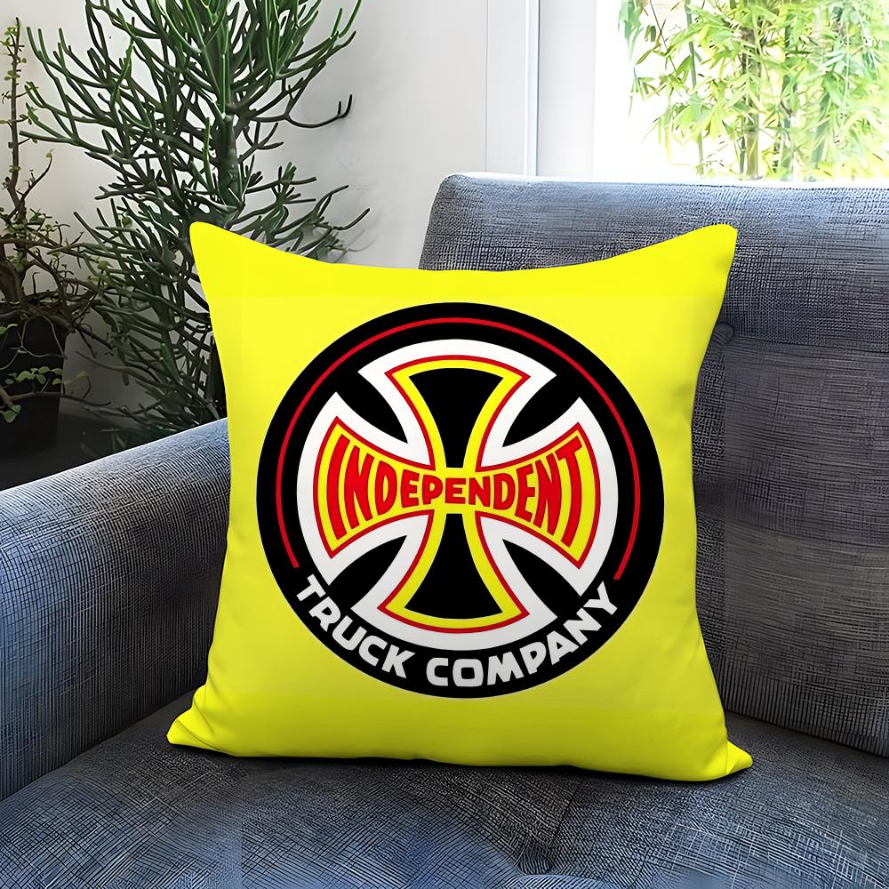 Stylish IIIndependent Skateboardses Cushion Cover Comfortable Reversible Pillow Cover Ideal for Car Sofa Bedroom Beyond
