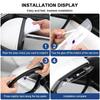2Pc PVC Car Rearview Rain Eyebrow Transparent Stickers For BMW M Performance 1 3 5 7 Series M3 M4 M5 M6 X1 X3 X5 X6 X7 E30 E34