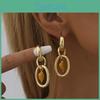 Fashion Heart Modern Shaped Earrings With Gold Plating Women For
