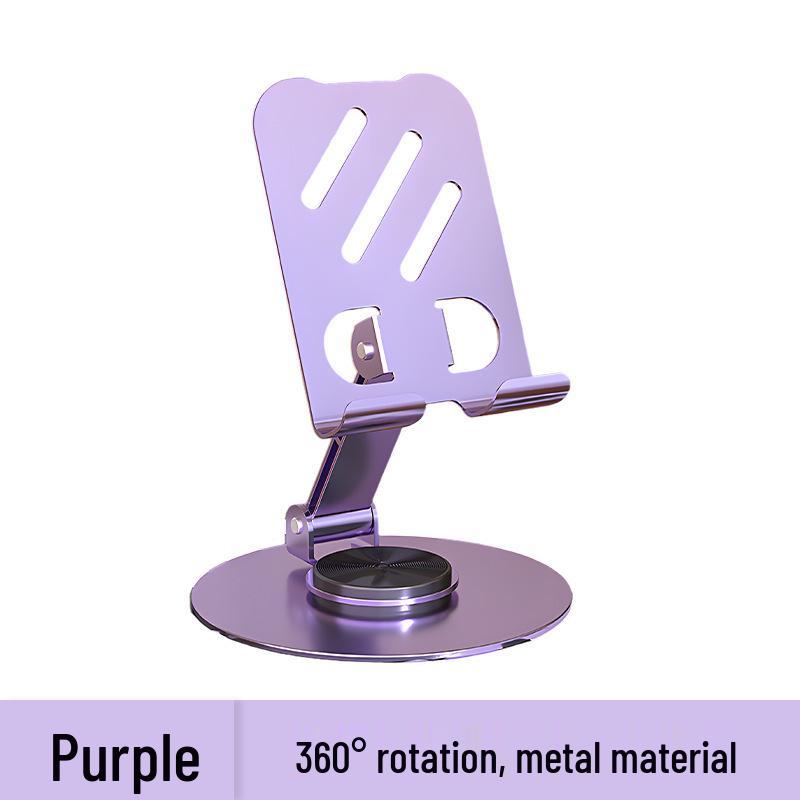 360° Rotating Desktop Phone Holder - Portable Folding Stand for Live Streaming
