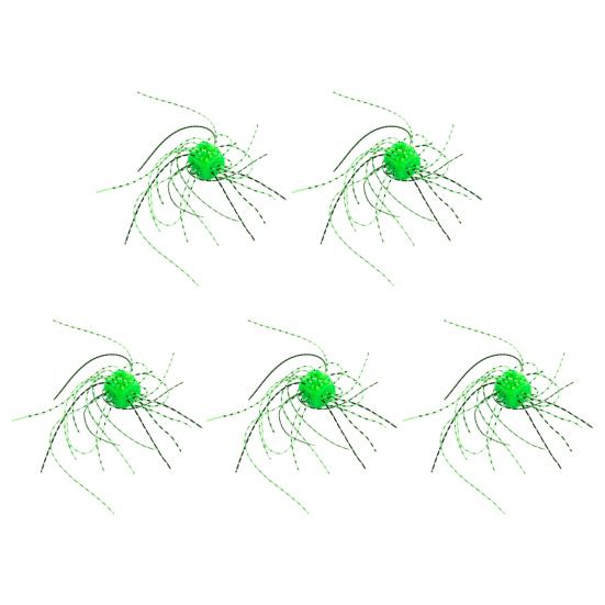 5 Stück 11 cm/4 g Weicher Würfelköder mit Rock Langsam sinkend Bunter PVC Künstlicher Würfelköder Süßwasser Salzwasser Barsch Wels Lachs Angelzubehör