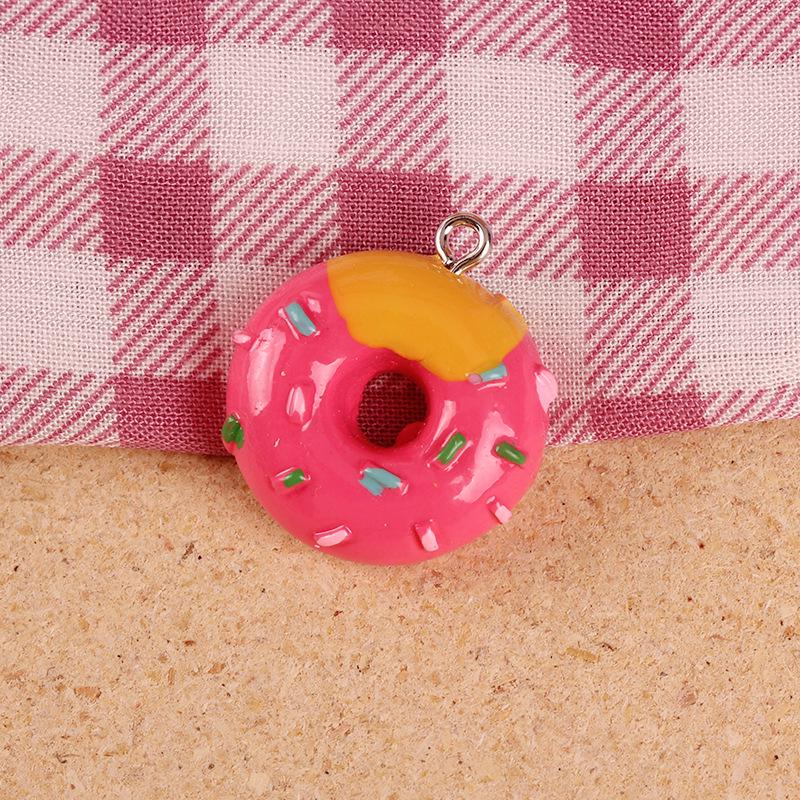 Handgefertigte Harz-Donut-Anhänger: DIY Schmuck Schlüsselanhänger und Ohrring Zubehör