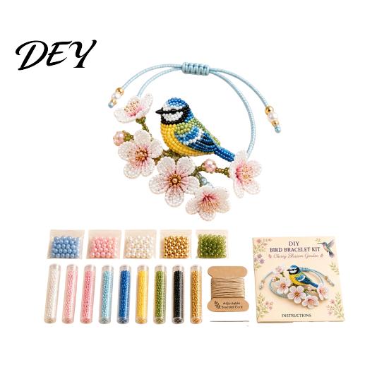 Creative Craft Kits for Adults DIY Beaded Bracelet Making Kit, Beginner-Friendly Animal Bead Kit Beadwork Jewelry Crafting Set Adults, Lovers