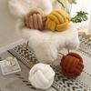 Pelliccia di agnello Cuscino Decorativo per Divano Letto Palla Annodata Nordica Decorazione Soggiorno Cuscino Semplice Decorazione Casa Cuscino