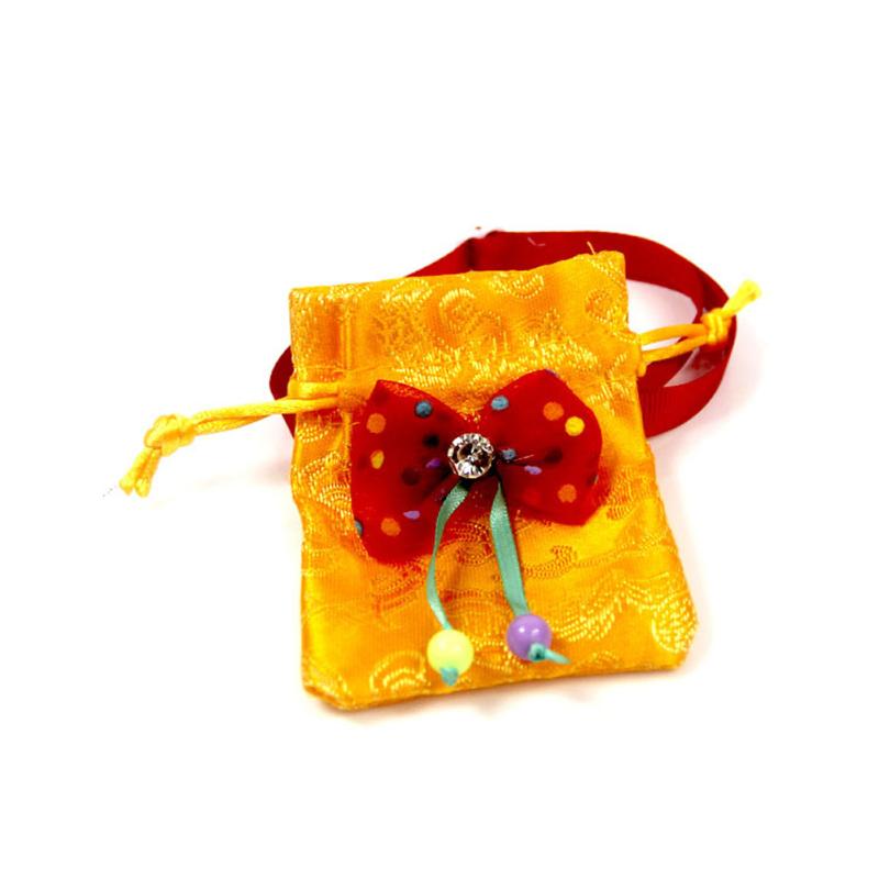 Haustier Katze Hund Roter Umschlag Spucktuch Haustier Segnungstasche Lätzchen Set Neujahrskleidung Zubehör Haustier