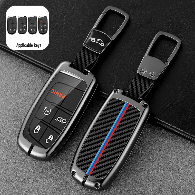 Nyckelfodral för Jeep Compass, Cherokee, Renegade, Grand Cherokee, Grand Commander och Dodge