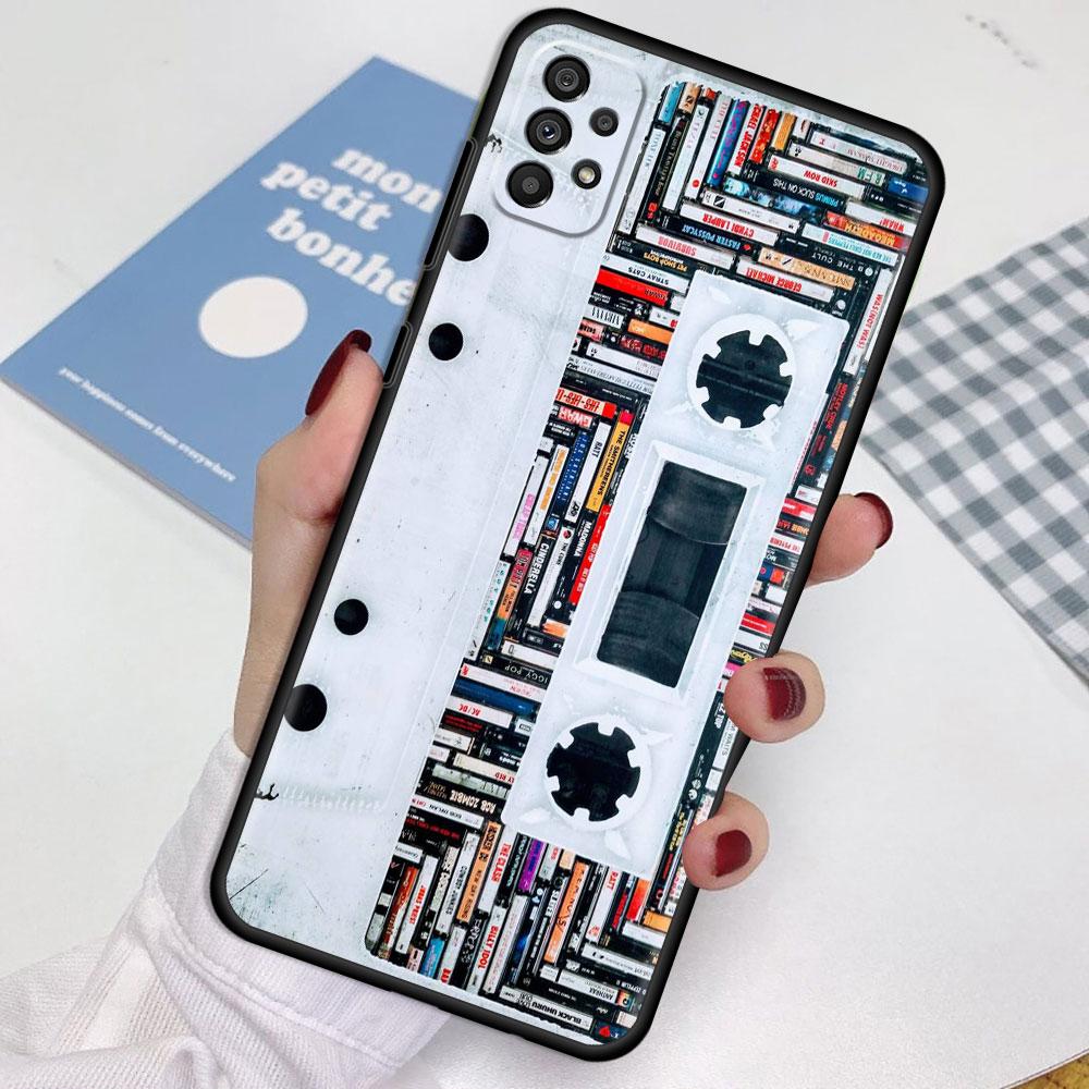 Husă Pentru Samsung Galaxy A52 A12 A51 A32 A21s A71 A53 A13 A32 A72 A31 A33 A22 A03 Husă Telefon Bandă Casetă Vintage Stil Retro