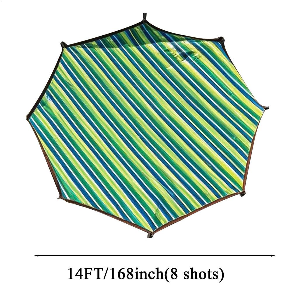 12/14/15/16-Feet Trampoline Sunshade Cover UV Resistant Waterproof 6/8/12 Poles Trampoline Canopy Sun Protection Top Cover