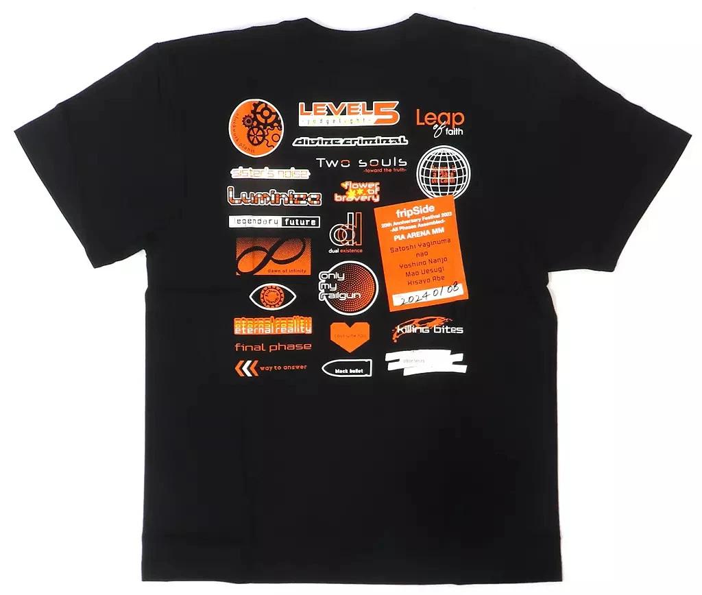 

fripSide 20th Anniversary Festival 2023 Black Cotton T T-Shirt L Size 4XL