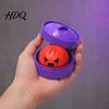 Office Desk Toy Dumpling Squeeze with Purple Steamer, Creepy Steamed Bun Stress Relief Handheld Fidget Tools for Halloween, Home Relaxation Ball