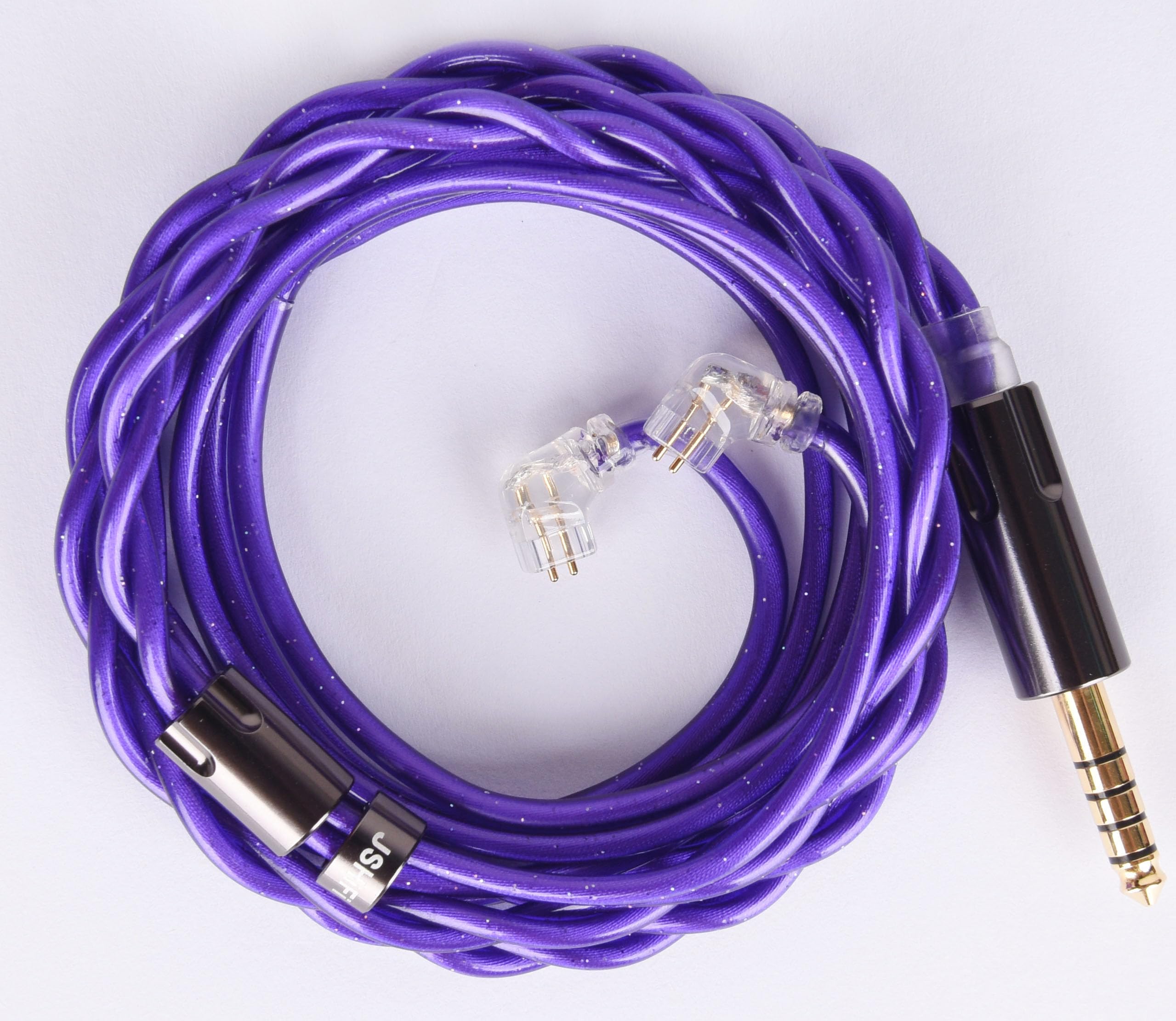 

QDC Balanced Alloy Furukawa Copper Coaxial Earphone Upgrade Replacement Cable for Chinese QDC Earphones [JSHiFi-Starship] 4.4mm Recable, 4.4mm