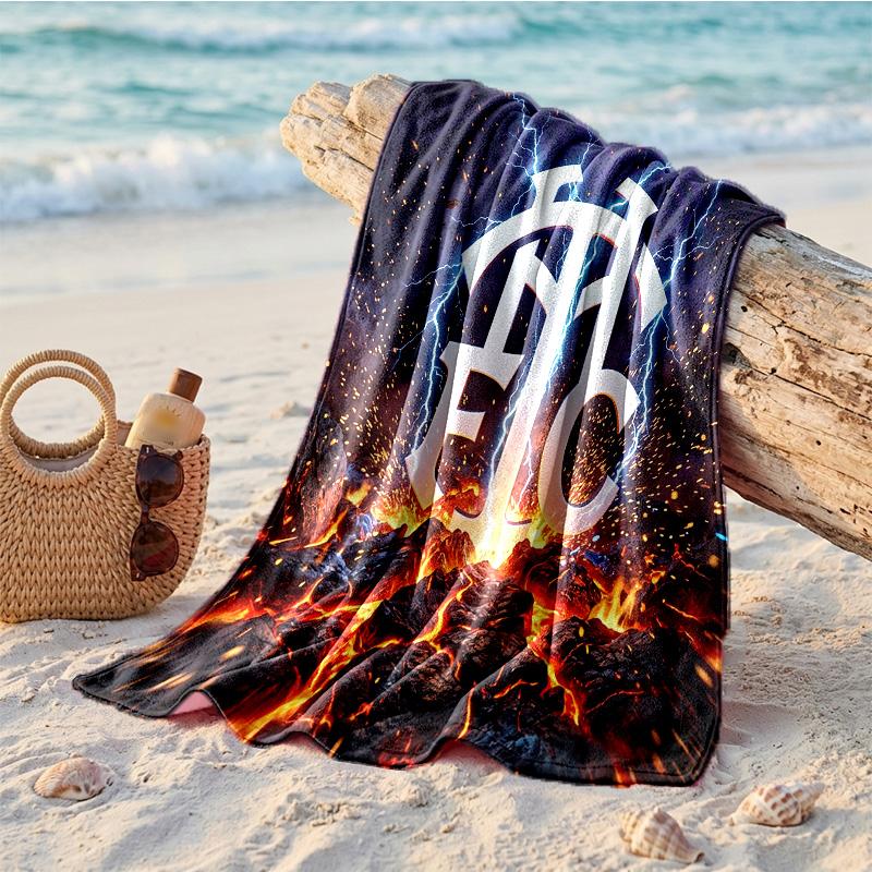 Asciugamano da Spiaggia in Microfibra Tottenham Hotspur Stampa Asciugatura Rapida Assorbente Grande Asciugamano per Spiaggia Nuoto Viaggio