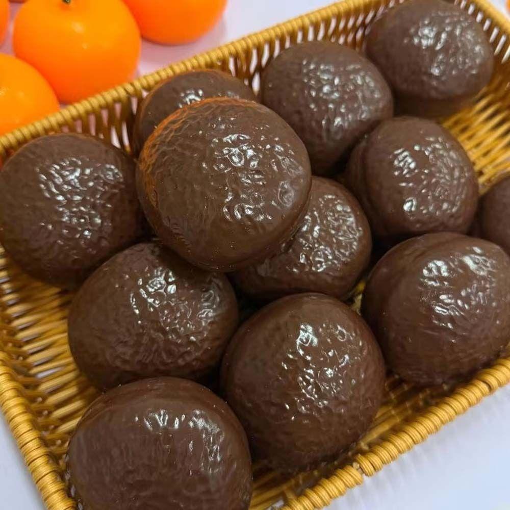 Round Blocks Filled Chocolate Pie Squishy Shapeable Sensory Fidget Ball  Children Gifts