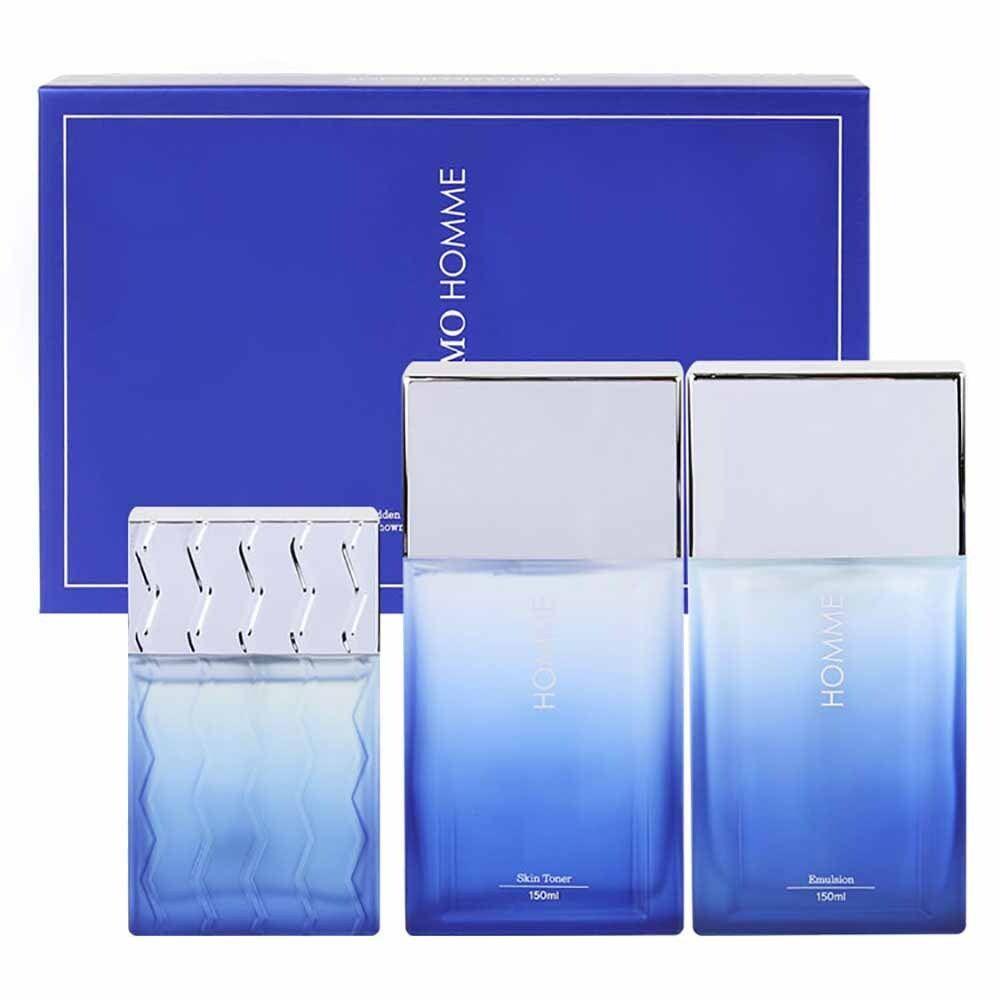 Allantoin UCXRMSHG Moisturizing and Refreshing Scented Blue 3-Piece Set for Men