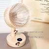 Ultra-Quiet USB Rechargeable Small Desk Fan for Student Dorms and Offices