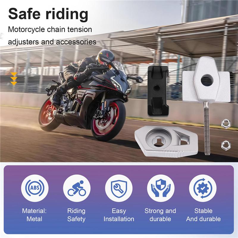 Powerful Car Chain Tension Adjuster Baffle Screw Rear Pull Adjustment Block For CFMOTO 450SR Cf400-6