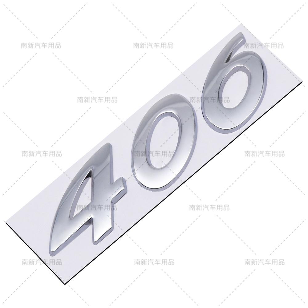 3D Car Sticker Rear Trunk Badge For Peugeot 206 207 301 307 308 408 508 2008 YTWY3 3008 4008 5008 Letters Replace Emblem Accessories