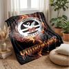Swansea City FC Custom Name Text Flannel Blanket Soccer Logo Personalized Fleece Throw Blanket Special Gift For Sofa Bedroom Home