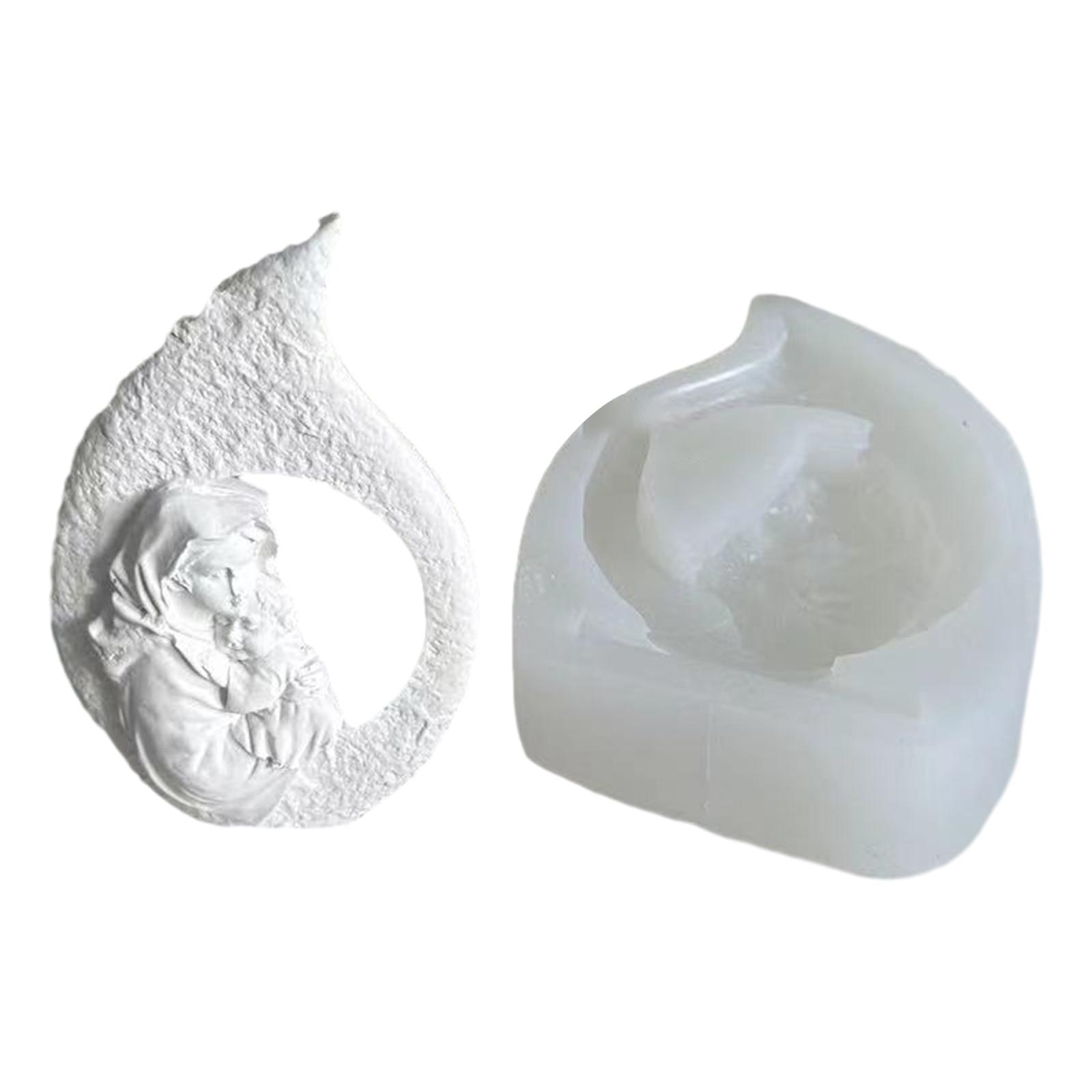 

Теплая семья Силиконовая форма Форма для ароматической свечи DIY Инструмент для украшения стола Гипсы Материалы для изготовления поделок Легко чистить B