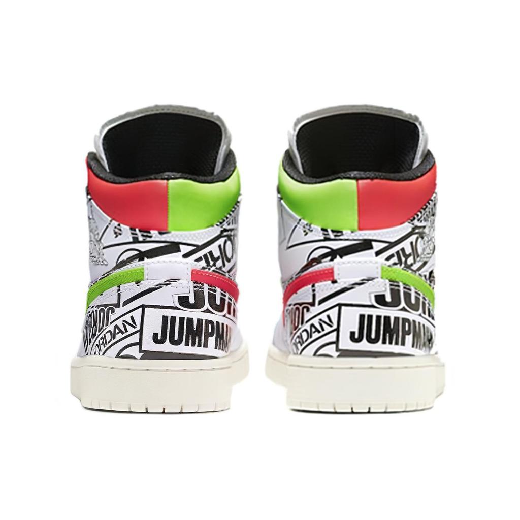 Jordan 1 Mid GS All Over Logos 554725-143