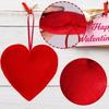 Pack of 12 Plaids Check Fabric Heart Shape Hanging Ornaments Pendants for Valentines Day Wedding Decors Party Supplies