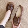 Lässige neue Damen-Einzelschuhe mit flacher Sohle für Frühling und Herbst, weichsohlige Doudou-Schuhe, bequeme, flache Freizeitschuhe für Damen