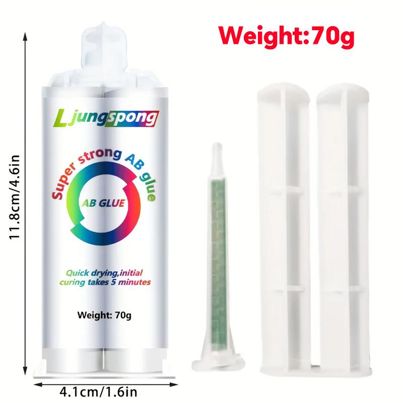 

Super Strong AB Epoxy Glue-Quick, Waterproof Gel Adhesive,Versatile Bonding Metal,Plastic,Ceramic,Glass-Tube Container Adhesives