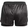 Under Armour Fly By 2.0 Lite 2N1 Short Training Woven Shorts Women Shorts Black 1361393-010