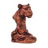 Animal Head Statue Resin Lion Figurine Rhinoceros Statue Retro Style Lion Buffalo Sculpture for Office Bedroom Living Room Decor