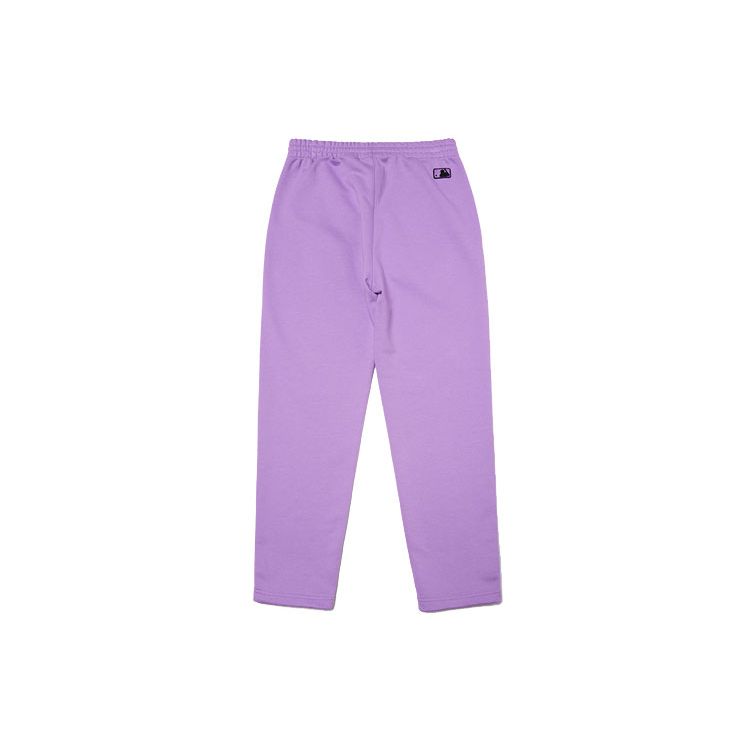 MLB Los Angeles Dodgers Letter Straight Leg Mid Rise Casual Knit Sweatpants Unisex Pants Purple 3ATP00114-07LDS