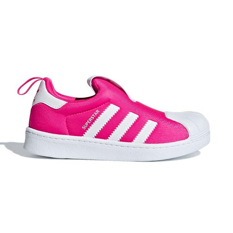 Adidas Originals Superstar Series 360 Low Top Kids Skate Shoes Kids Sneakers Rose White B75614