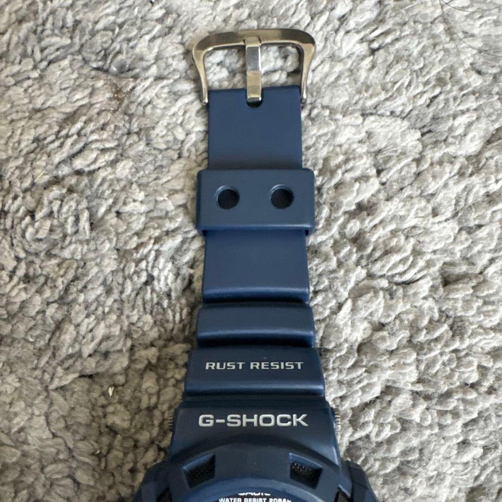 Used CASIO G-SHOCK GULFMAN G-9100 Navy Digital Watch