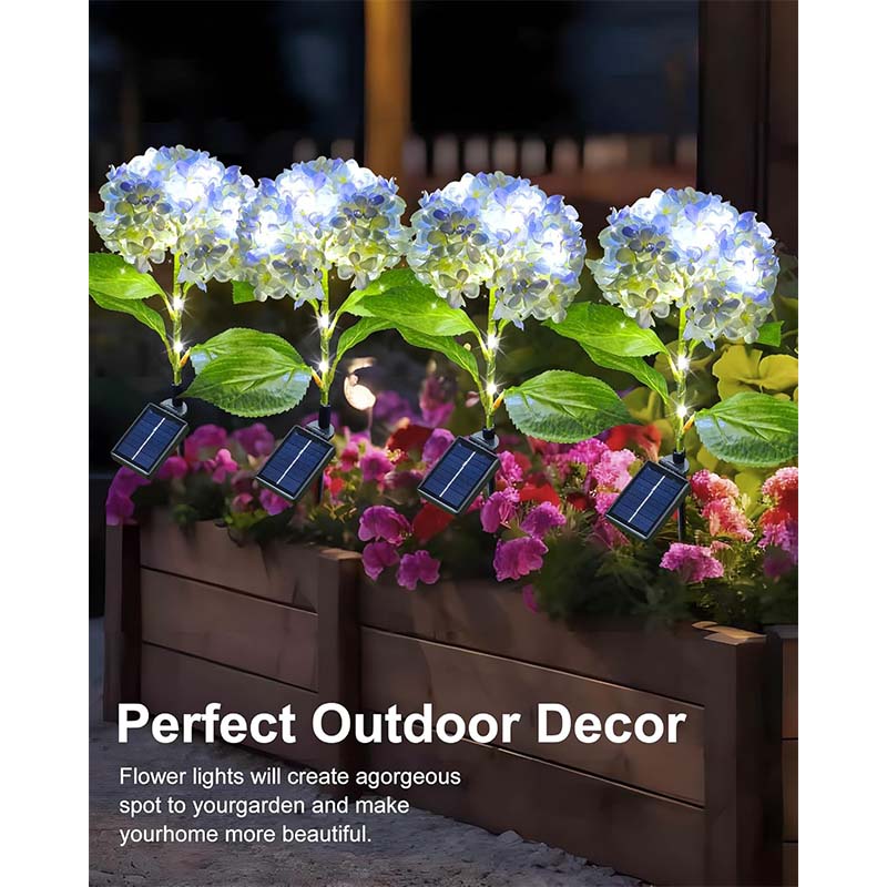 Solar Garden Lights Outdoor,Solar Flowers Lights Outdoor,8 Lighting Modes Solar Lights Outdoor Garden Decorative for Yard Lawn Pathway Decoration