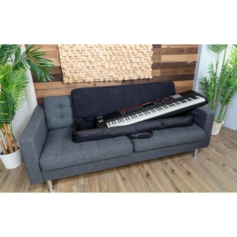 Roland Roland CB-B88V2 88-key keyboard carrying bag, heavy duty fleece interior, 2 large and smal...