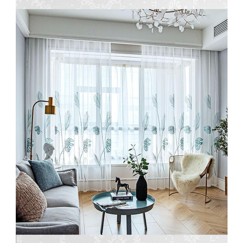 Minimalist Curtains Summer Translucent Insect-proof Window Screen Bedroom Living Room Balcony Window Screen Sun-proof Durable Curtains