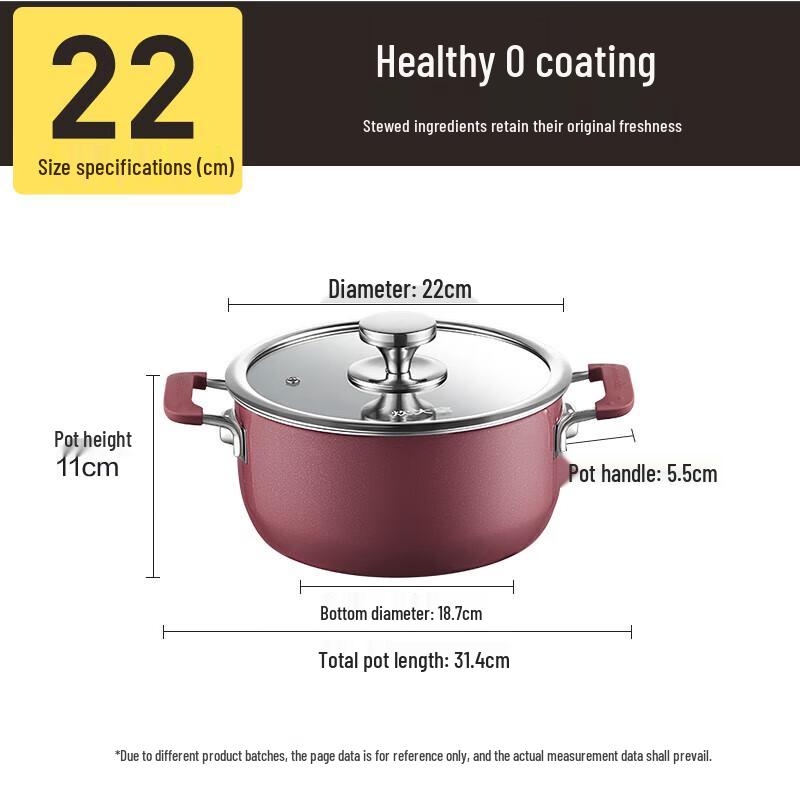 Chuda Huang Enamel Queen 22cm Soup Pot
