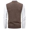Herbst Winter Pullover Westen Pullover Herren Warm Gestrickte Weste Mode Smart Casual V-Ausschnitt Ärmellos Gestrickte Pullover Locker Weste