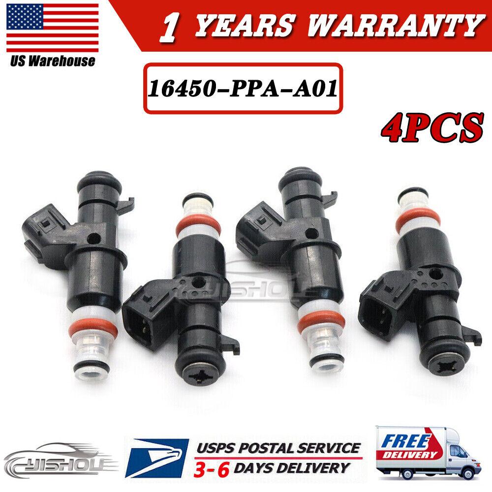 Set of 4pcs Fuel Injector 16450-PPA-A01 For 2002-2004 Honda CRV CR-V 2.4L L4 US