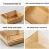 Disposable Kraft Paper Tiramisu & Burger Boxes