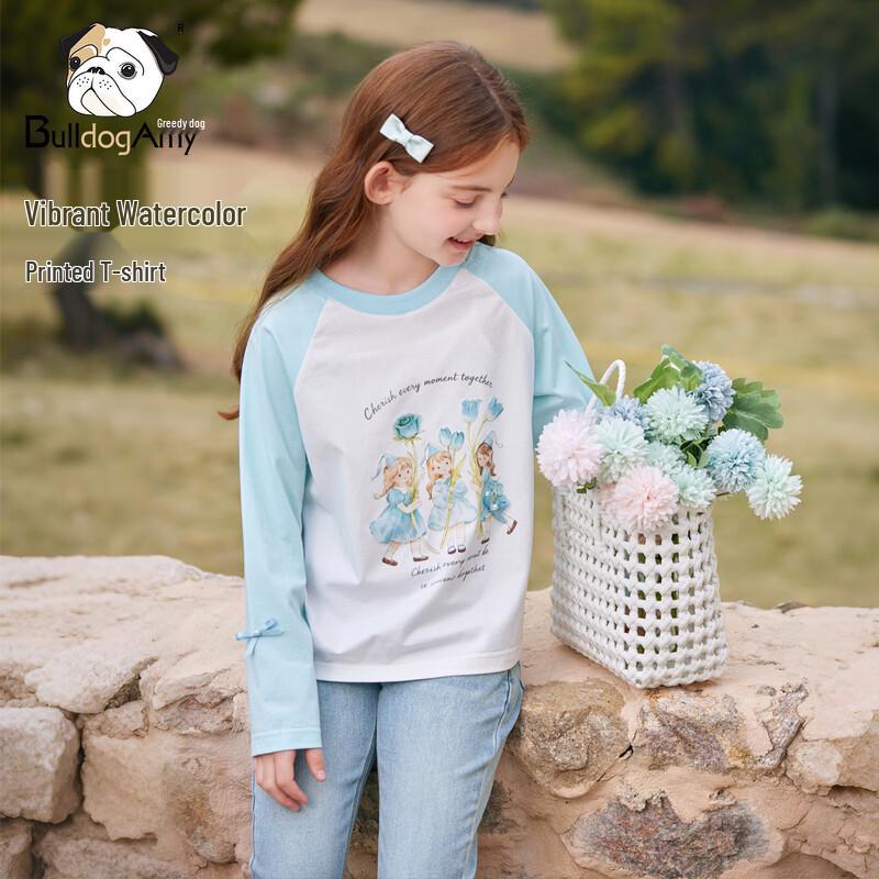CHANZUIGOU Girl s Ballet Fairy Print Long-Sleeve T-Shirt 150 cm