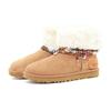 UGG CLASSIC MINI Mocha Bear New Arrival Box Sheepskin Thermal Waterproof Short Snow Boots Women's Brown 1016222-CHE(Team-)