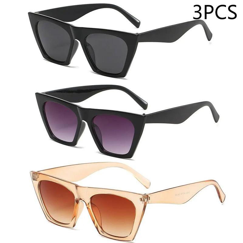 Large Frame Diamond-set Sunglasses Women's Anti-ultraviolet Glasses One-piece Sunglasses Rhinestone Glasses 5-1