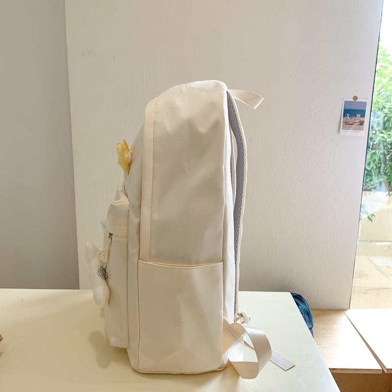 Středoškolský batoh pro studenty, dámský jednobarevný batoh, školní batoh na kampus