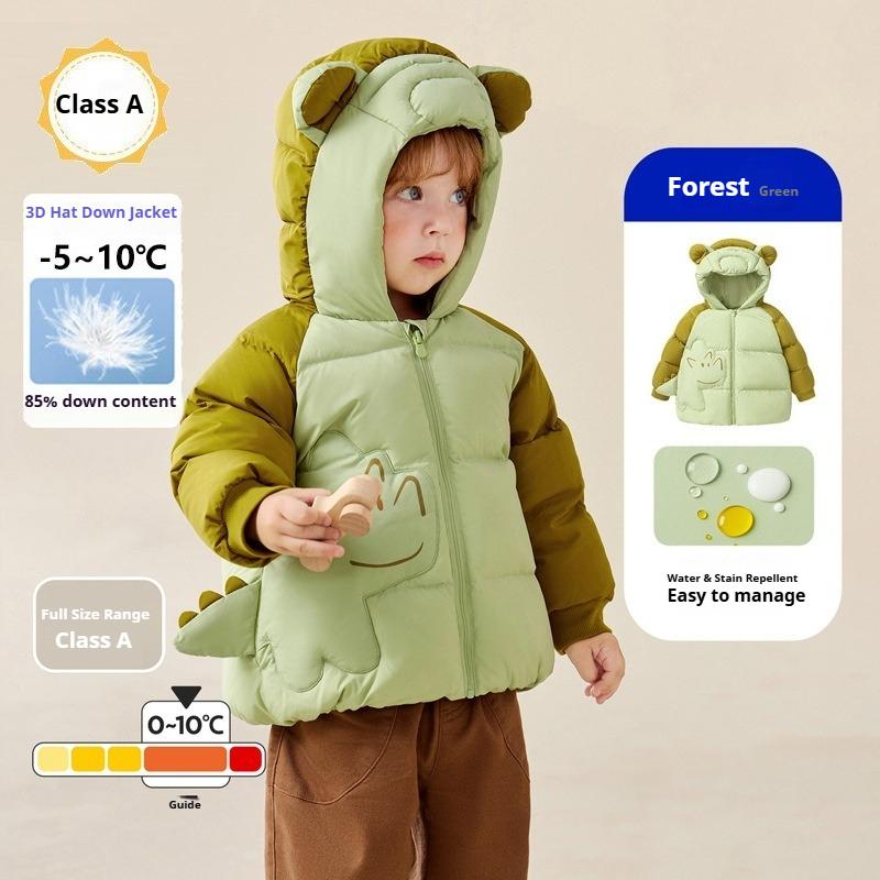 Children's Clothing Children's Down Jacket Autumn and Winter Men's and Women's Thick Short Warm Tops and Coats