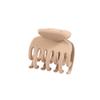 4cm Milk Coffee Hair Claw Clip - Frosted Small Shark Clip for Women's Updos